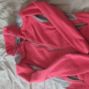 Columbia Pink and Gray Fleece Jacket